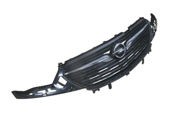 (YENİ ÜRÜN!!!)OPEL GRANDLAND X- 18/21; ÖN PANJUR SİYAH NİKELAJ ÇITALI KOMPLE ARMALI (TW)