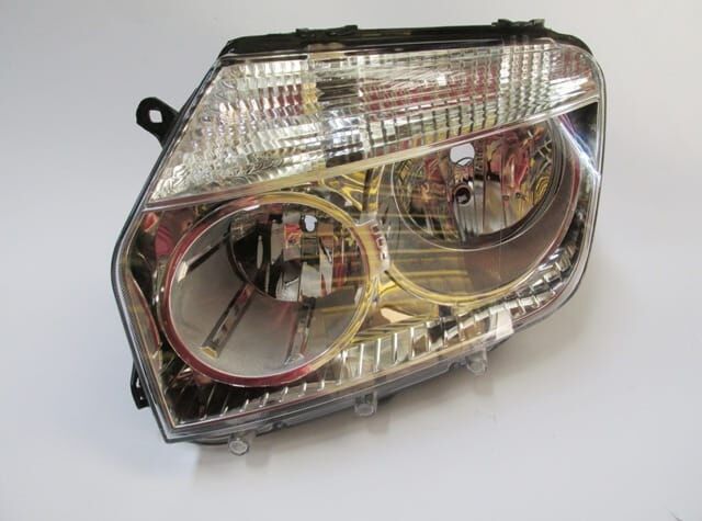 DACIA DUSTER- 10/13; FAR LAMBASI SOL MANUEL (İÇ AYNASI NİKELAJLI)(H1/H7) 5 FİŞLİ (AYFAR) (E MARKLI)