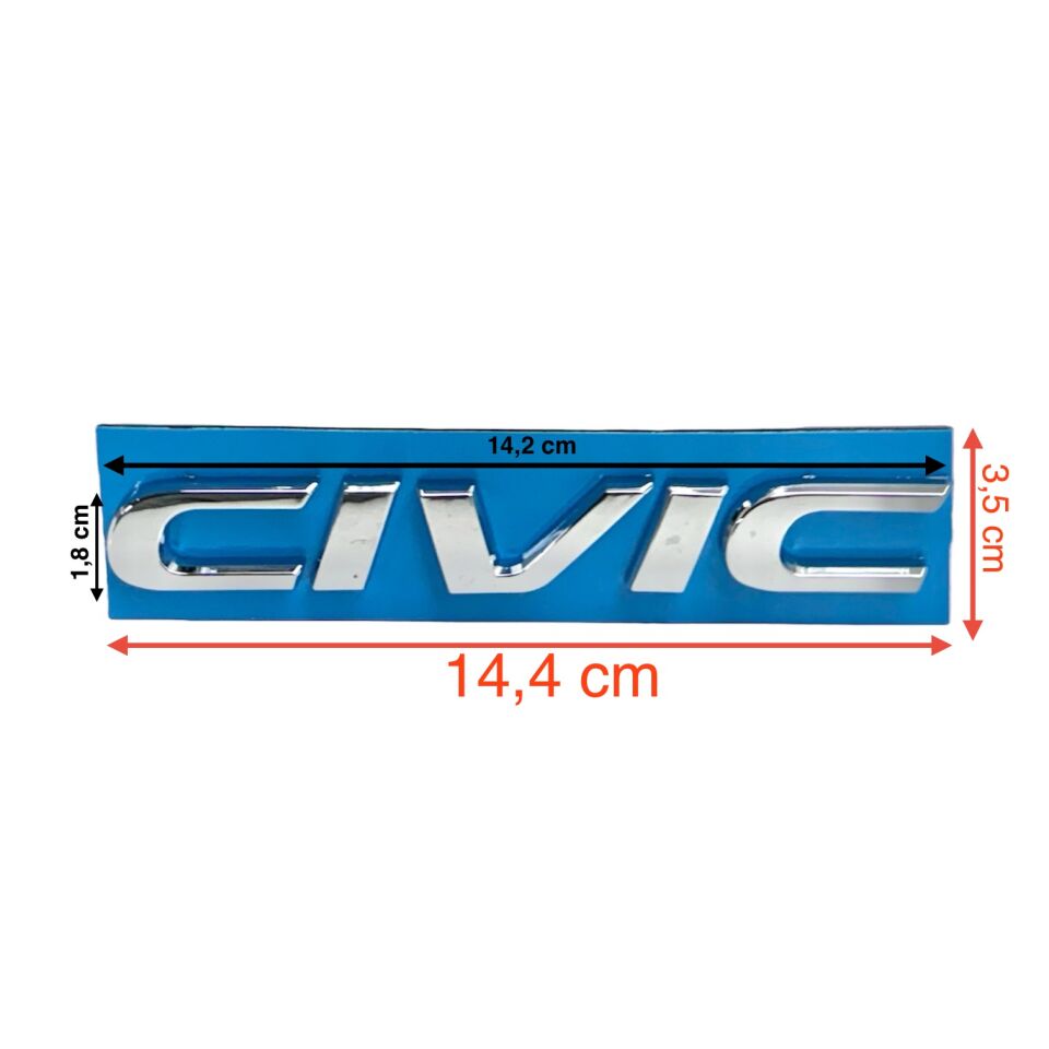 Honda Bagaj Krom Cıvıc 16-21 Arka(Cıvıc Yazısı)