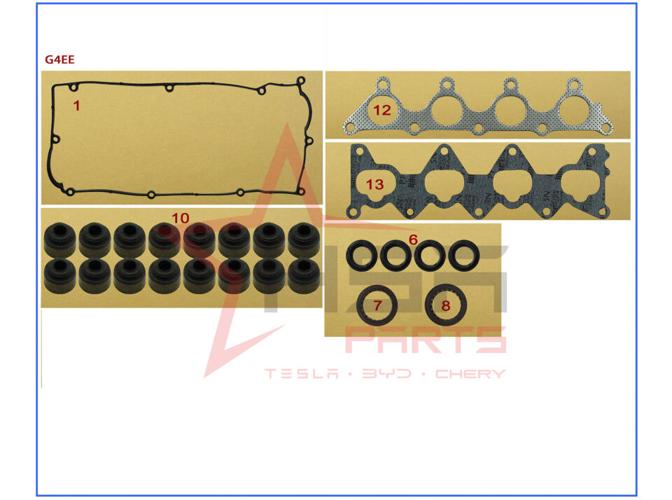 2003-2005 Hyundai Accent 1,6 Üst Kapak Takım Conta (Uyumlu Araçlar: 2006-2012 Era 1,6-1,4 / 2004-2007 Elantra 1,6 / 2006-2012 Cerato 1,6 Benzinli / Rio 1,4 / Getz 1,4 16 V Benzinli) 20910-26D00-ÜST