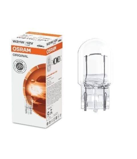 STANDART AMPUL- STOP/SİNYAL/PARK/GÖSTERGE AMPULÜ; 12V/W21W (7505) (DUY W3x16D) (OSRAM)