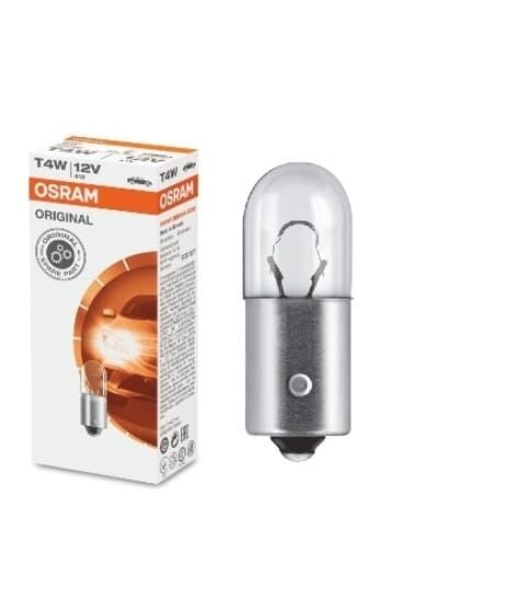 STANDART AMPUL- STOP/SİNYAL/PARK/GÖSTERGE AMPULÜ; 12V/T4W (3893) (DUY BA9S) (OSRAM)