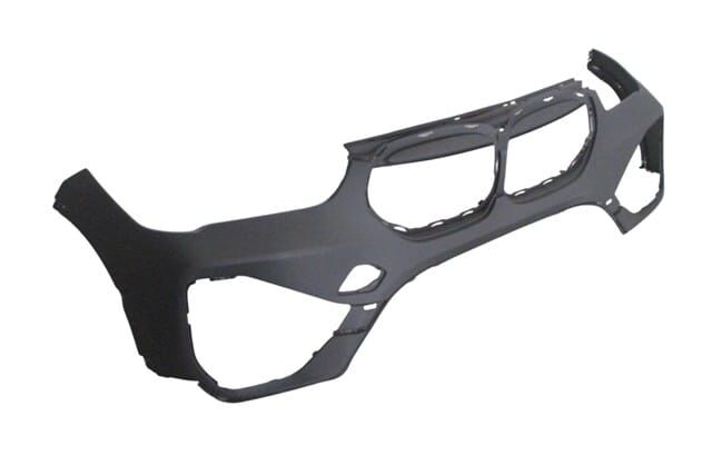 BMW X1- F48- 19/21; ÖN TAMPON ASTARLI SİYAH/SENSÖR DELİKLİ (TYG)