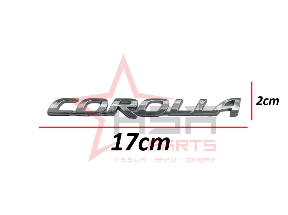 2002-2025 Toyota Corolla Arka Bagaj Yazısı Krom (Corolla Yazısı) 75442-12A11
