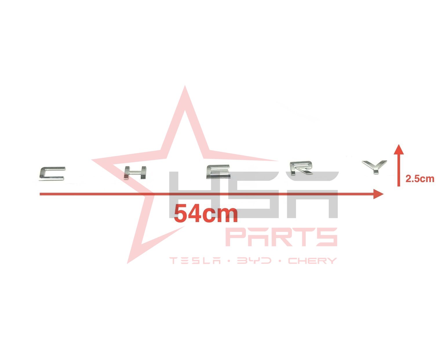 Chery Tiggo 8 Pro Arka Bagaj Yazısı Krom (Chery Yazısı) 2022-2024 (UNI-26019)
