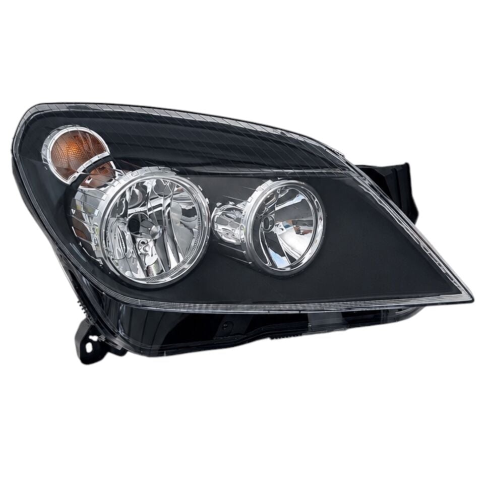 2004-2010 Opel Astra H Sağ Far (Siyah-Krom)/(Elektrikli/Motorlu) 93178636