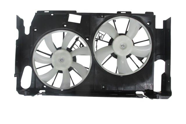 TOYOTA RAV4- 04/12; RADYATÖR VE KLİMA FAN DAVLUMBAZI KOMPLE ÇİFTLİ (5+7 KANAT) (MOTORLU) (ORİS)