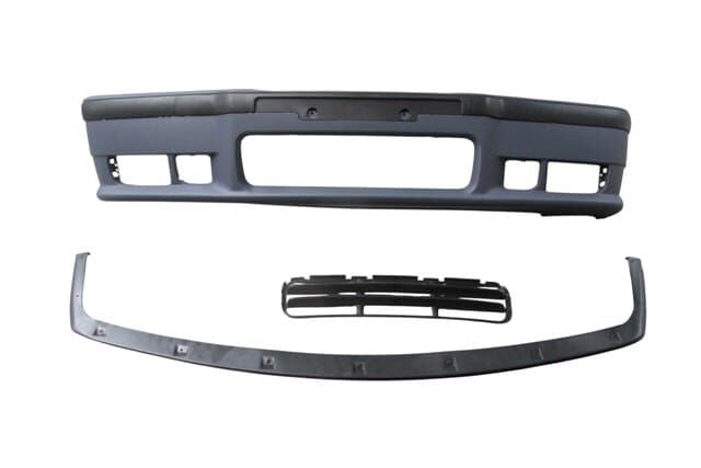BMW 3 SERI- E36- 91/98; ÖN TAMPON ASTARLI (SPOİLERLİ/BANDLI/PANJURLU) (M-TECH/M3) (3 ÇITALI IZGARA)