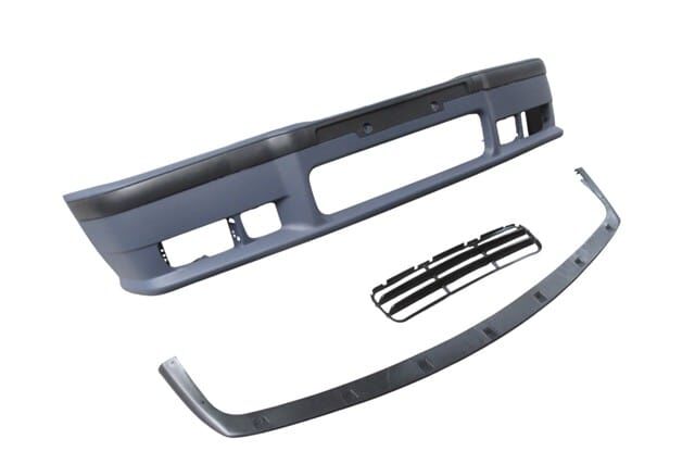 BMW 3 SERI- E36- 91/98; ÖN TAMPON ASTARLI (SPOİLERLİ/BANDLI/PANJURLU) (M-TECH/M3) (3 ÇITALI IZGARA)