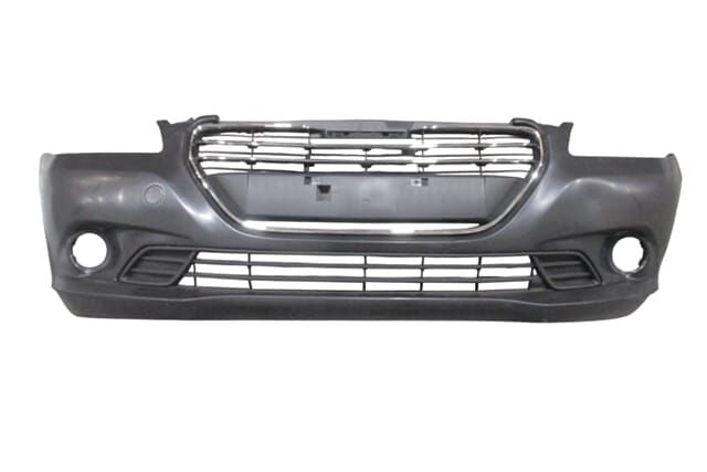 PEUGEOT 301- 13/16; ÖN TAMPON SİYAH (PANJURLU/SİS BRAKETLİ/NİKELAJ ÇITALI/ÇEKİ KAPAKLI)(TW)