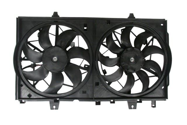 NISSAN X TRAIL- 17/21; RADYATÖR VE KLİMA FAN DAVLUMBAZI KOMPLE ÇİFTLİ (7+9 KANAT) (MOTORLU) (ORİS)