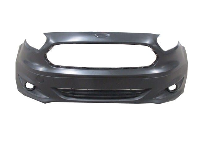 FORD TOURNEO COURIER- 14/18; ÖN TAMPON SİYAH IZGARALI/SİS DELİKLİ/SİS KAPAKLARI ÜZERİNDE